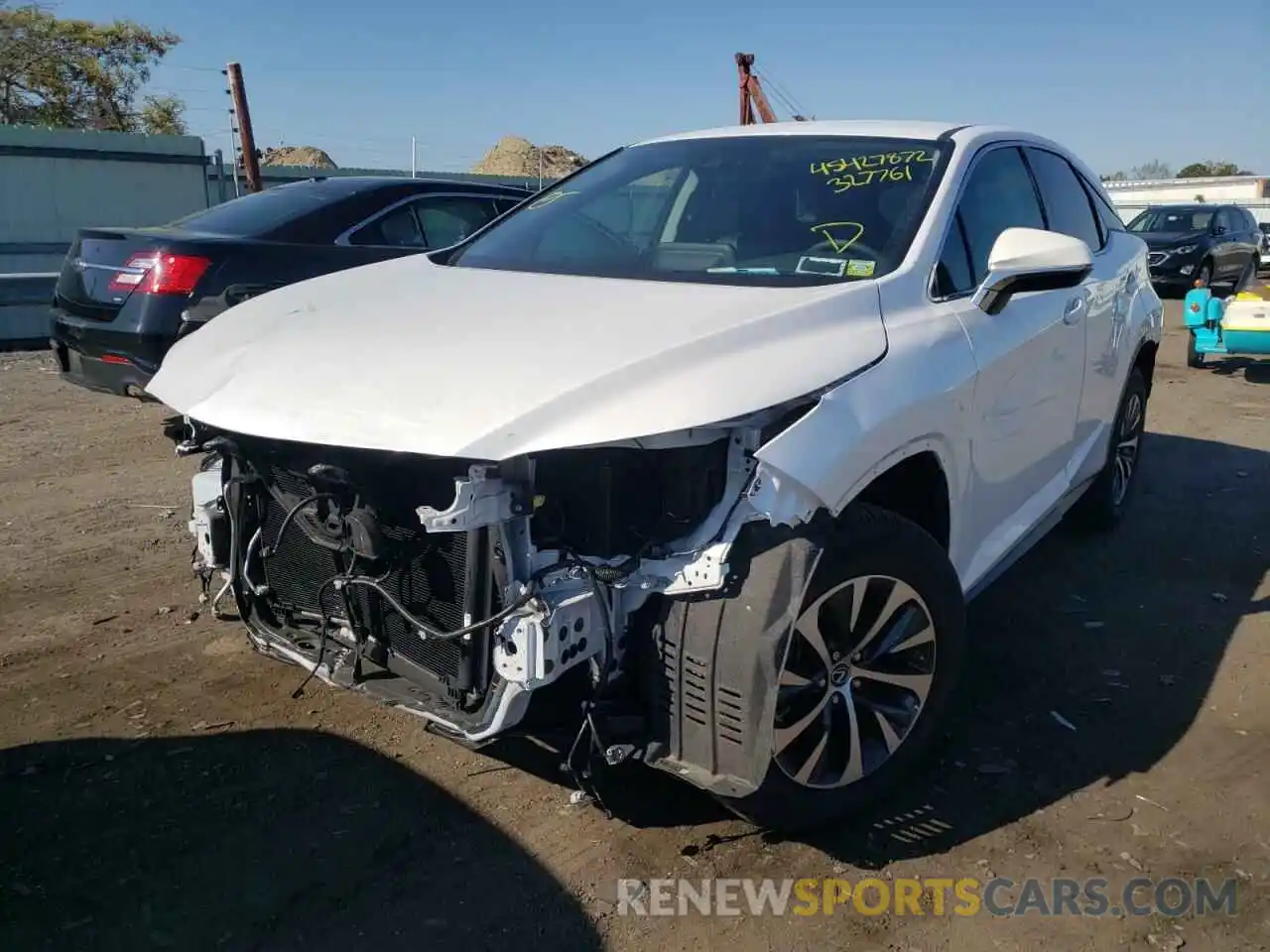 2 Photograph of a damaged car 2T2AZMDA8NC327761 LEXUS RX350 2022