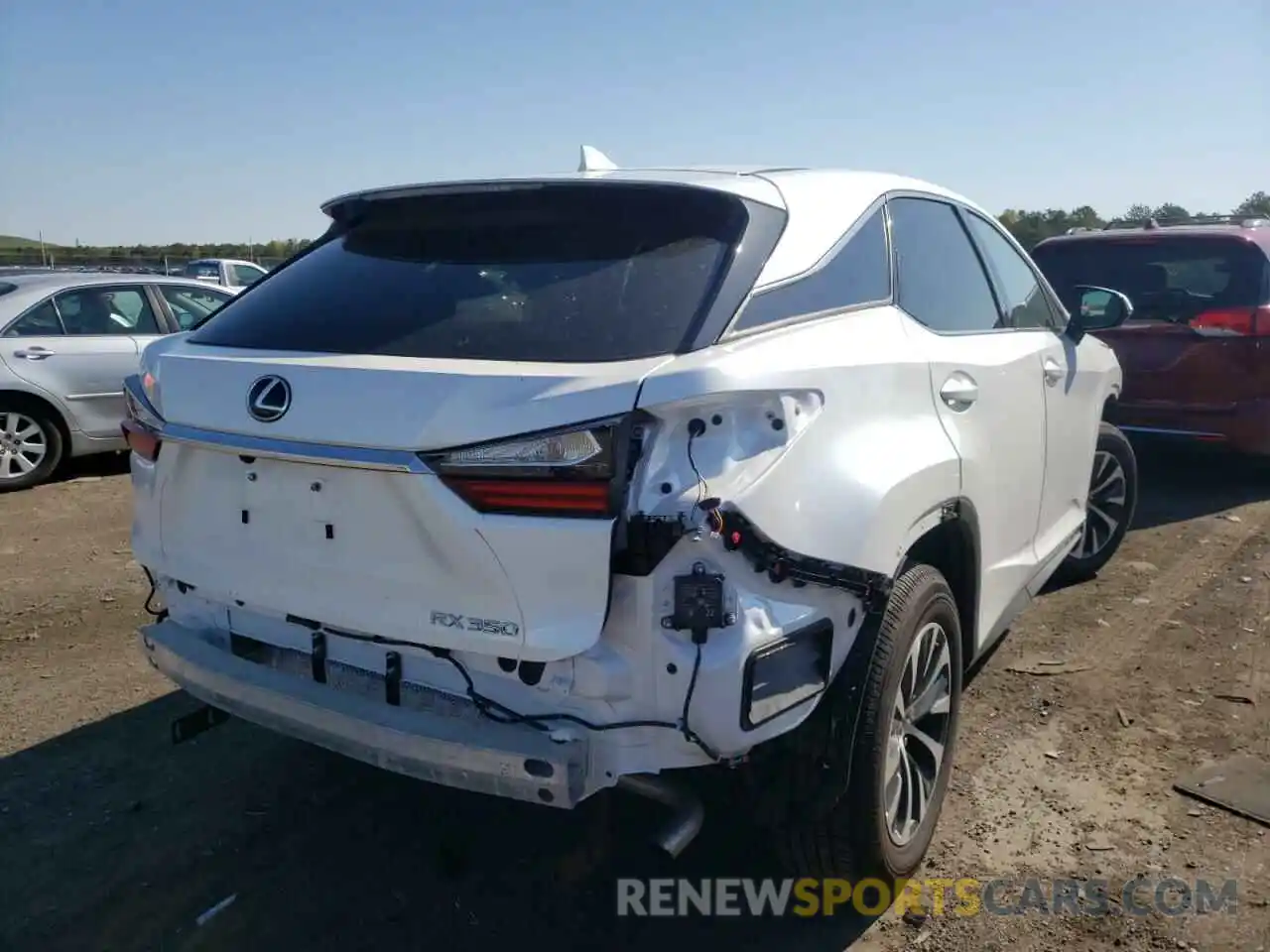 4 Фотография поврежденного автомобиля 2T2AZMDA8NC327761 LEXUS RX350 2022