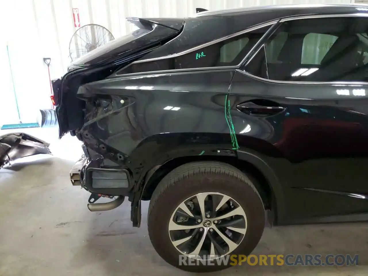 9 Photograph of a damaged car 2T2HZMAA0NC223963 LEXUS RX350 2022