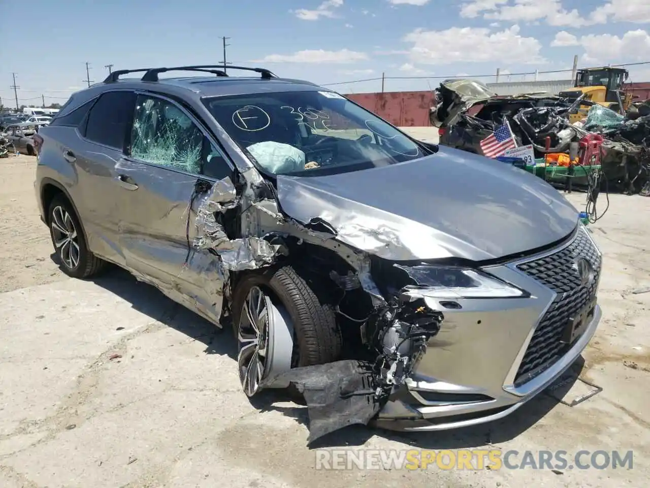 1 Photograph of a damaged car 2T2HZMAA1NC230713 LEXUS RX350 2022