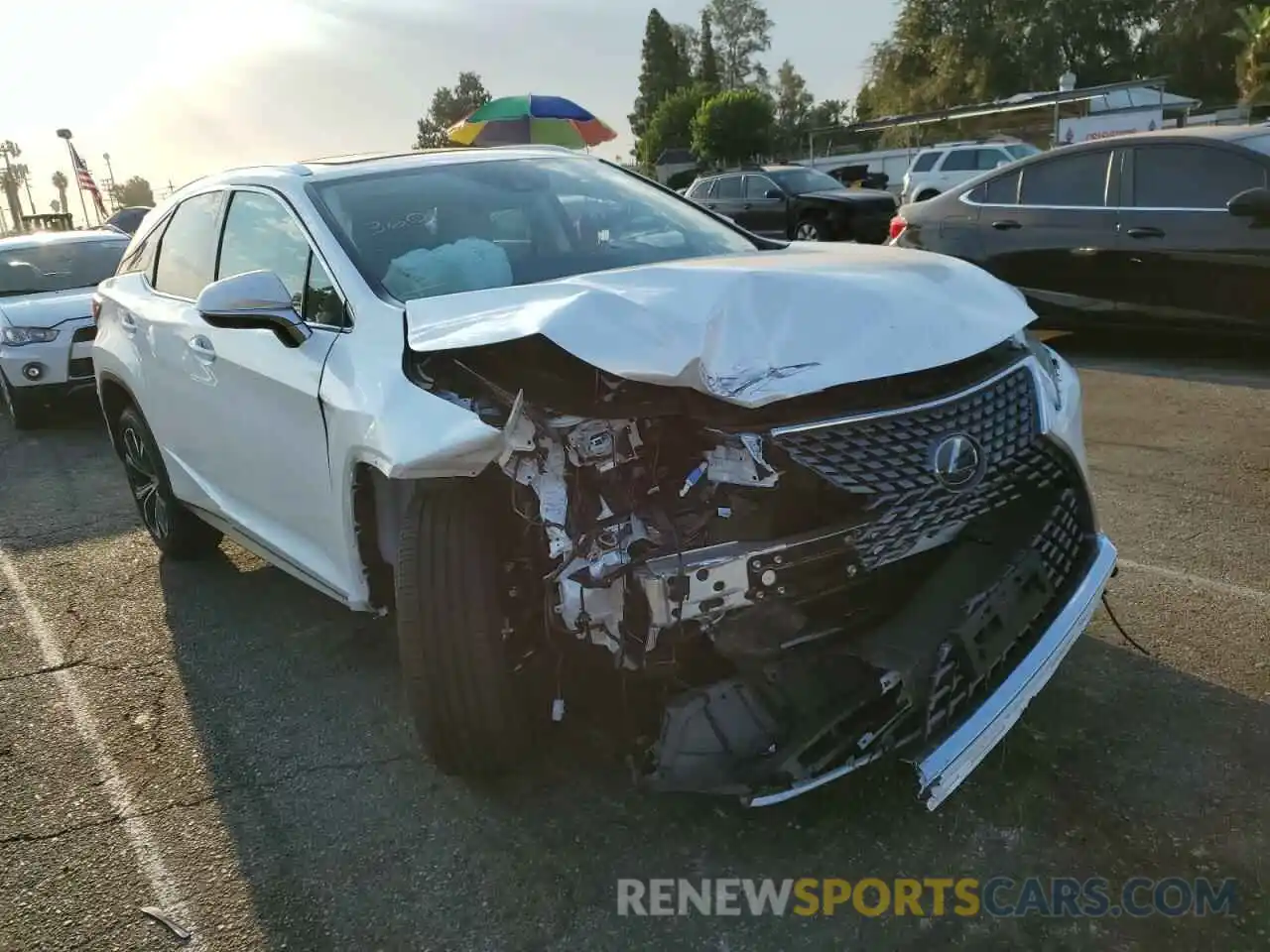 1 Photograph of a damaged car 2T2HZMAA2NC223012 LEXUS RX350 2022