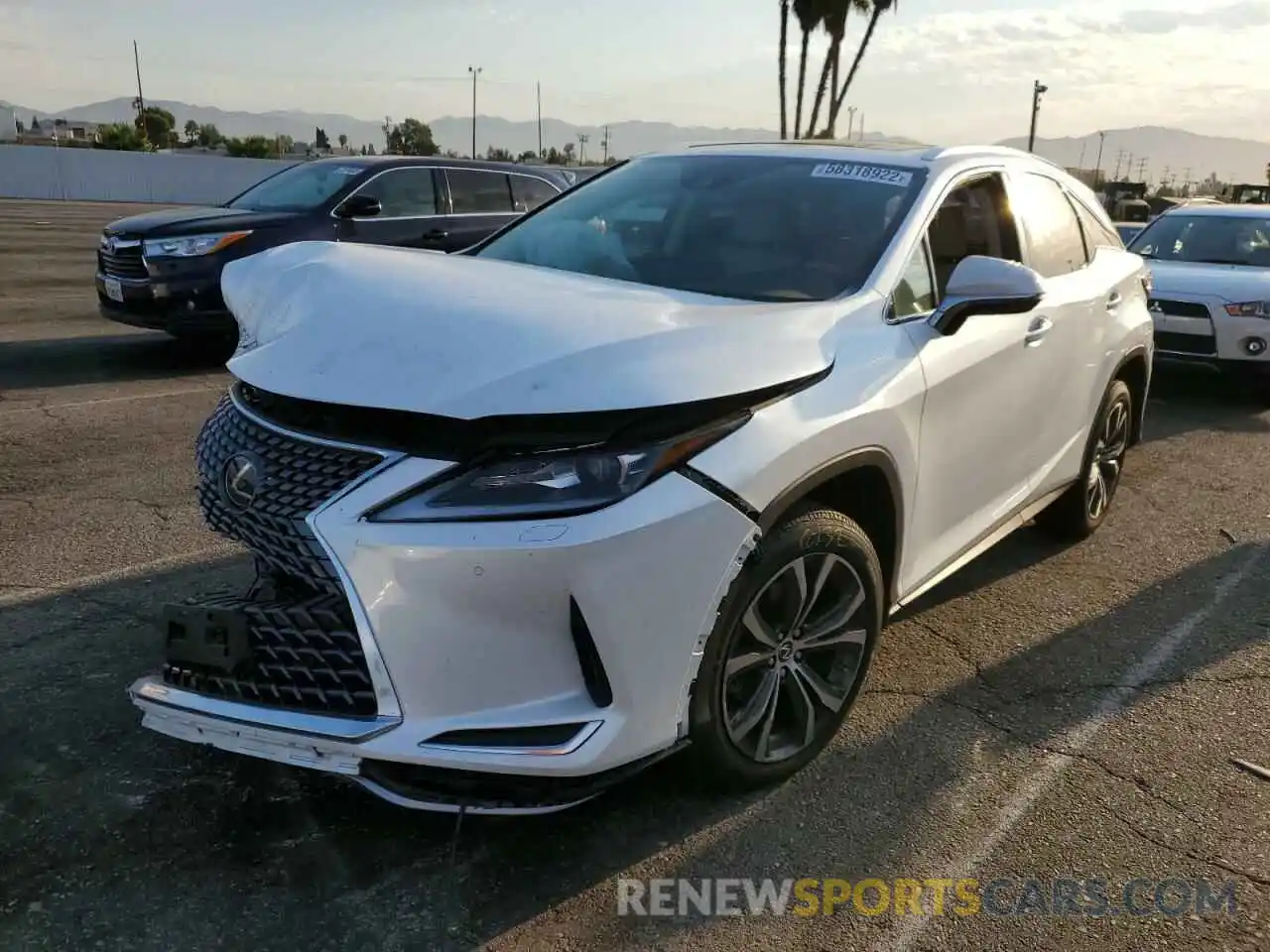 2 Photograph of a damaged car 2T2HZMAA2NC223012 LEXUS RX350 2022