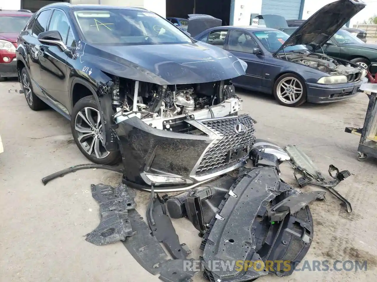 1 Photograph of a damaged car 2T2HZMAA2NC242577 LEXUS RX350 2022