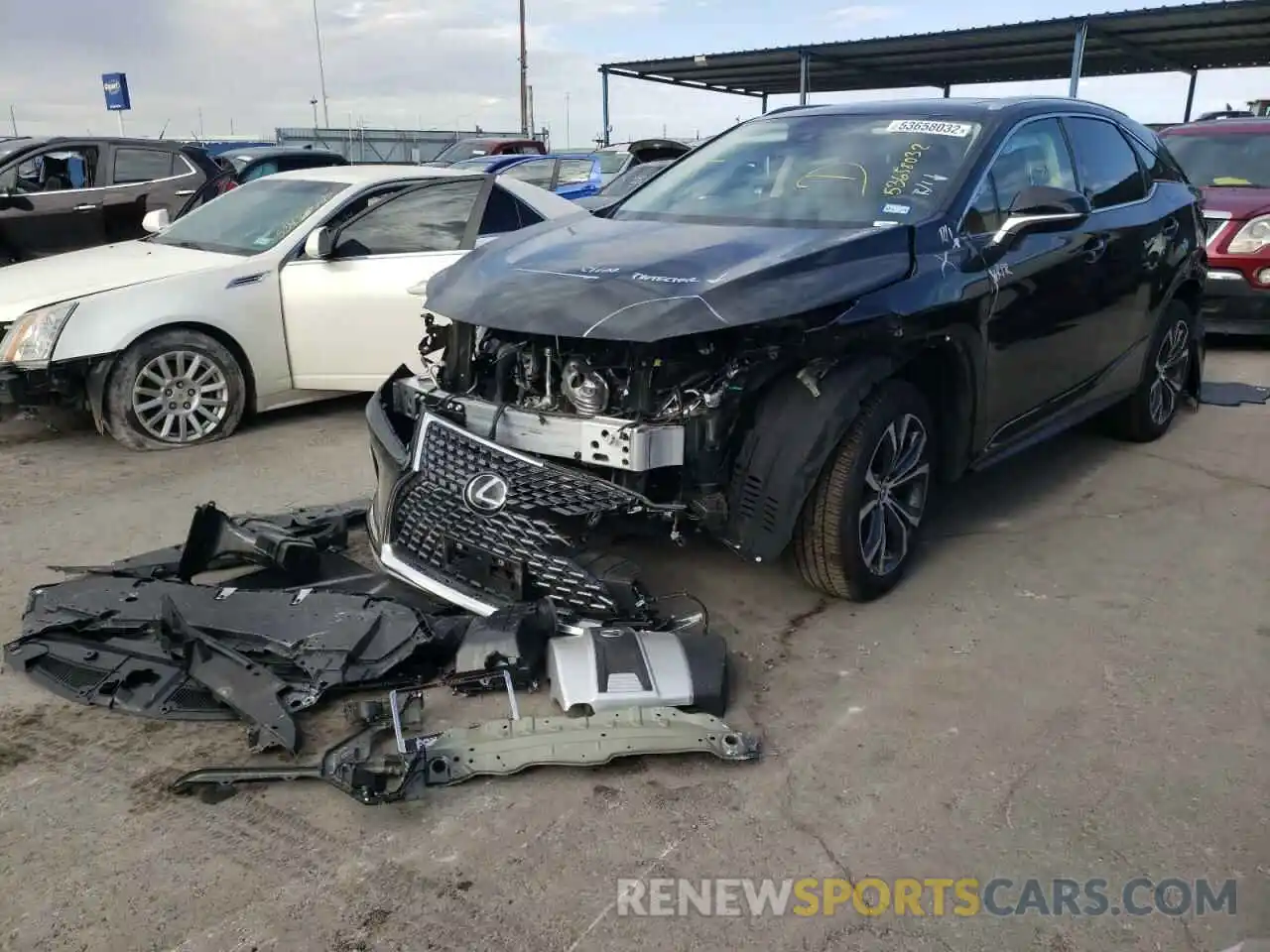 2 Photograph of a damaged car 2T2HZMAA2NC242577 LEXUS RX350 2022