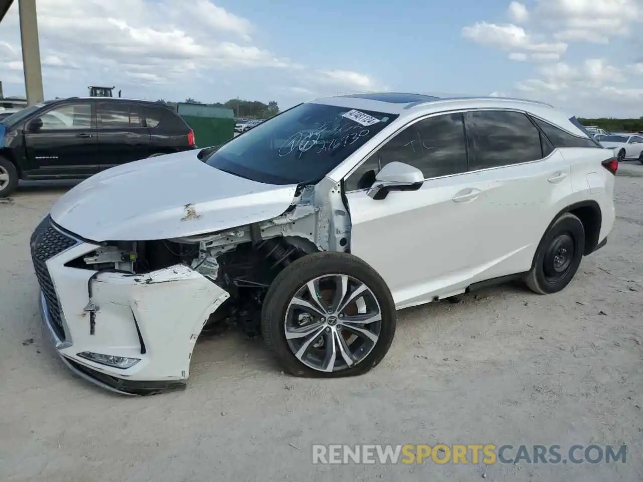 1 Photograph of a damaged car 2T2HZMAA4NC243620 LEXUS RX350 2022