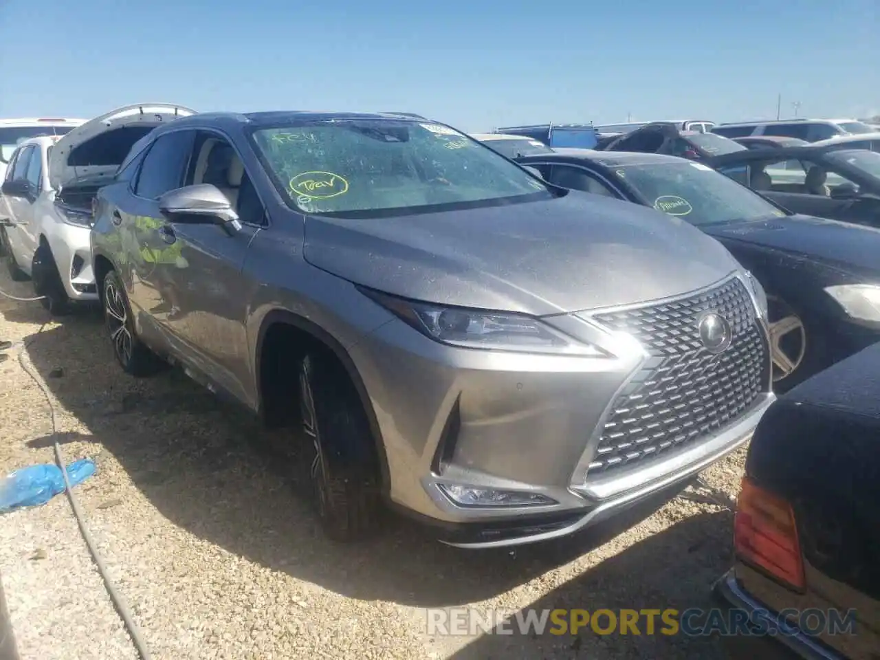 1 Photograph of a damaged car 2T2HZMAA5NC245361 LEXUS RX350 2022