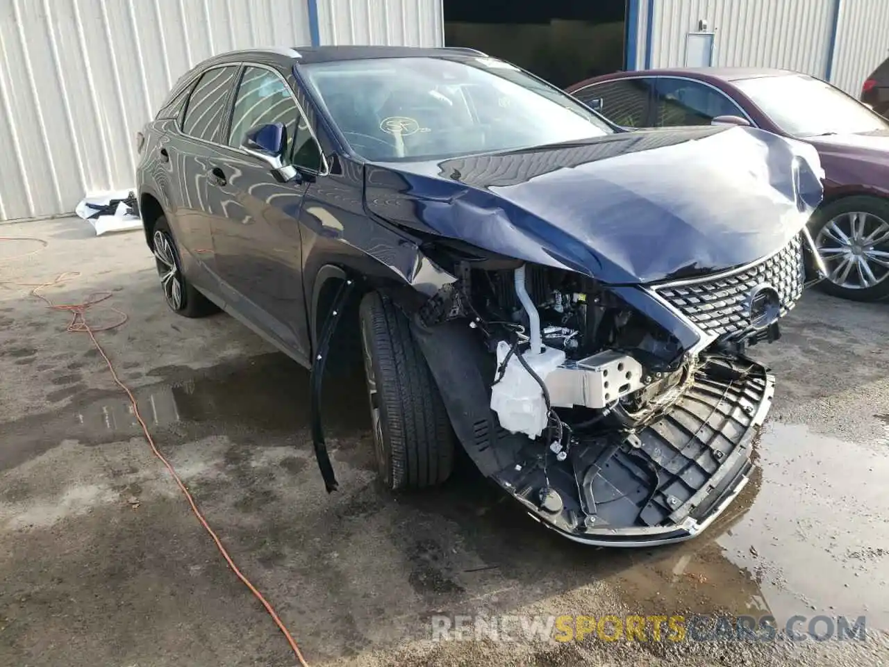 1 Photograph of a damaged car 2T2HZMAA6NC228388 LEXUS RX350 2022