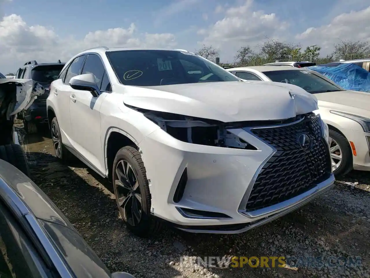 1 Photograph of a damaged car 2T2HZMAA7NC223734 LEXUS RX350 2022