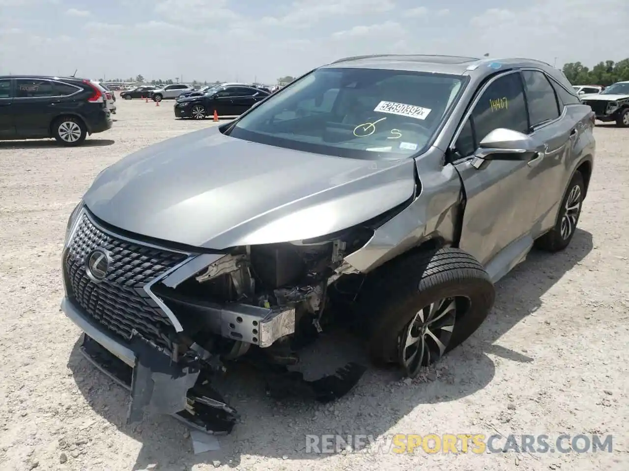 2 Photograph of a damaged car 2T2HZMAA7NC231137 LEXUS RX350 2022