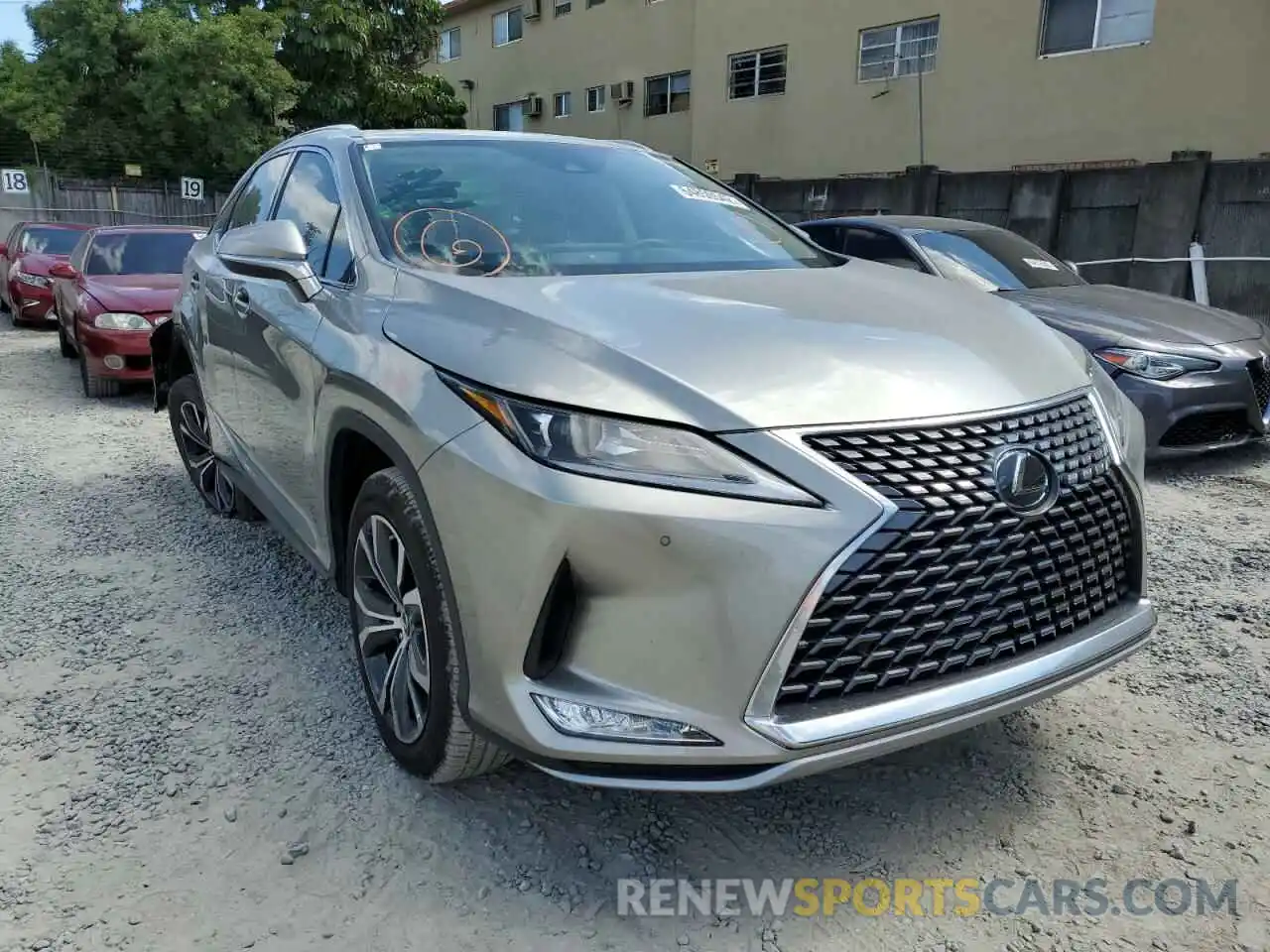 1 Photograph of a damaged car 2T2HZMAA9NC221306 LEXUS RX350 2022