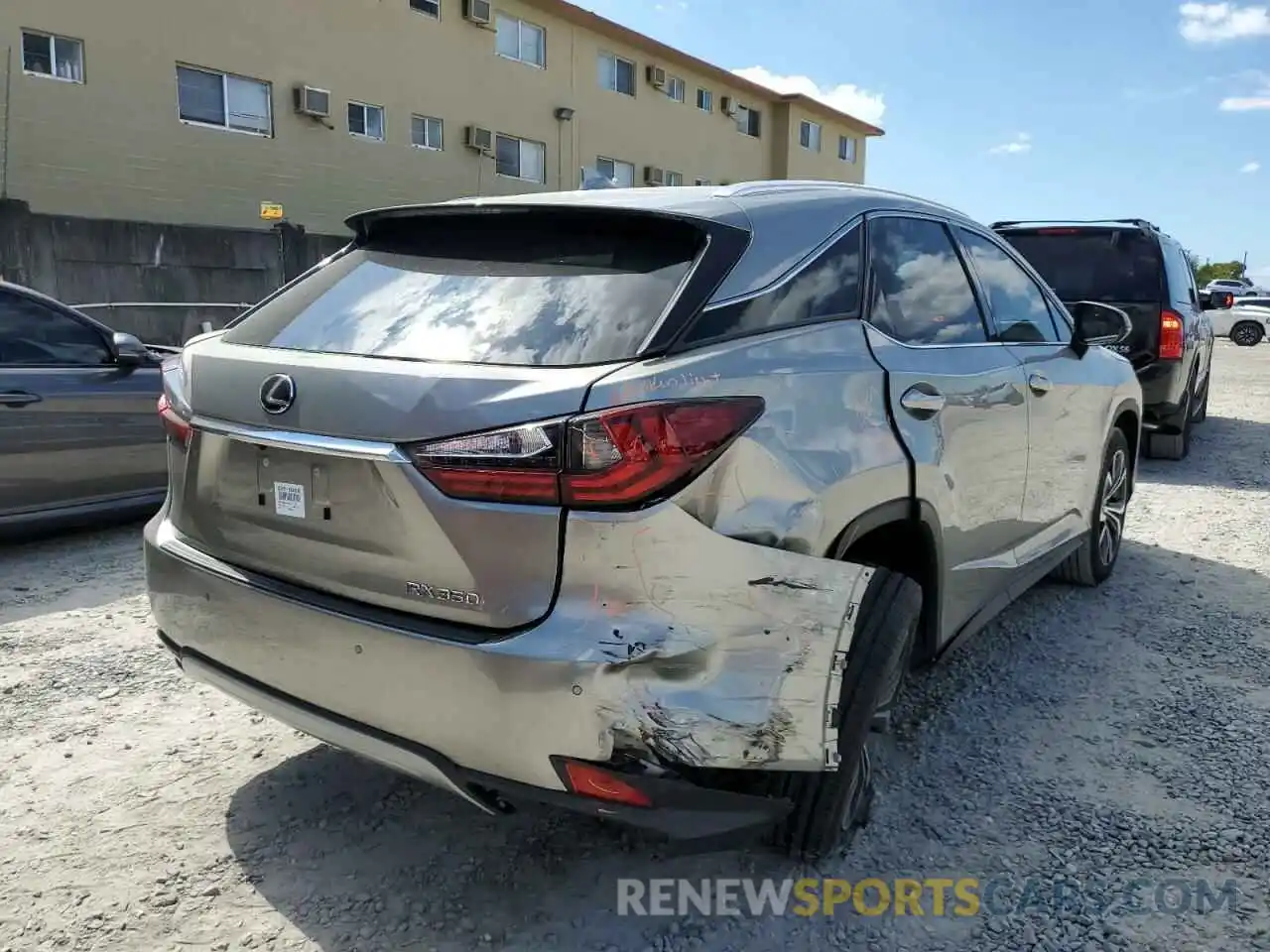 4 Photograph of a damaged car 2T2HZMAA9NC221306 LEXUS RX350 2022