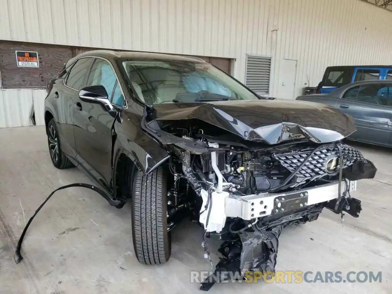 1 Photograph of a damaged car 2T2HZMAA9NC223119 LEXUS RX350 2022