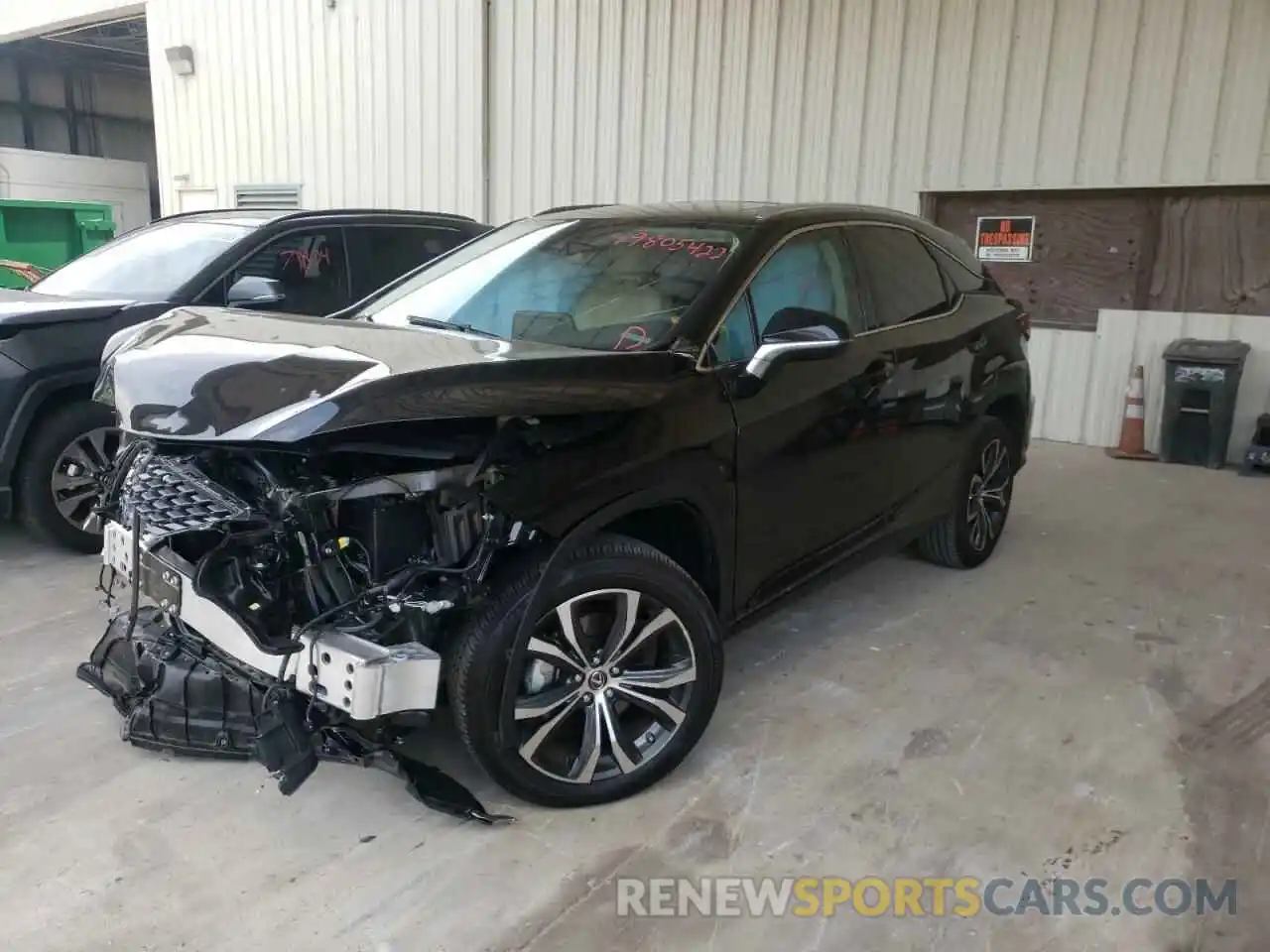 2 Photograph of a damaged car 2T2HZMAA9NC223119 LEXUS RX350 2022