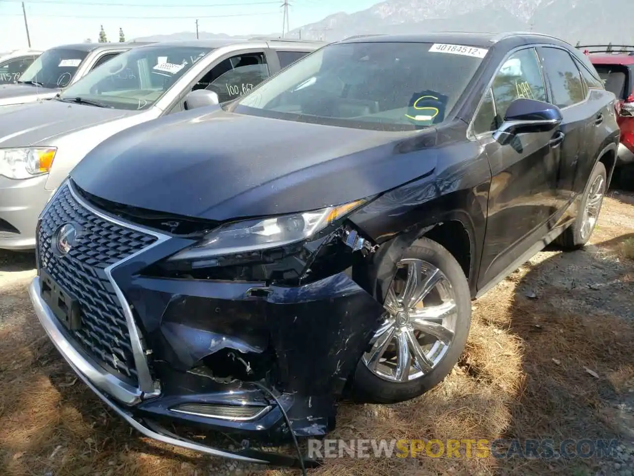 2 Photograph of a damaged car 2T2HZMAAXNC223792 LEXUS RX350 2022