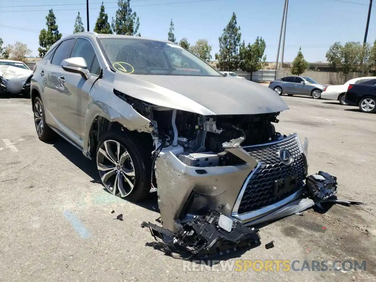 1 Photograph of a damaged car 2T2HZMAAXNC246313 LEXUS RX350 2022