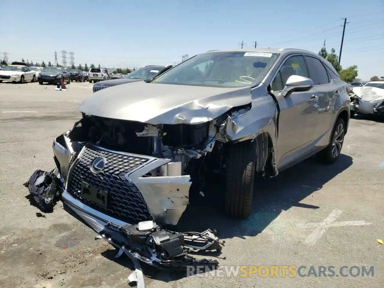 2 Photograph of a damaged car 2T2HZMAAXNC246313 LEXUS RX350 2022