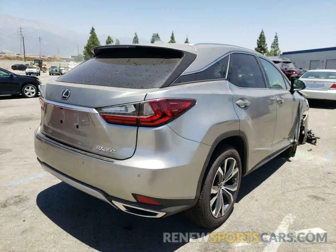 4 Photograph of a damaged car 2T2HZMAAXNC246313 LEXUS RX350 2022