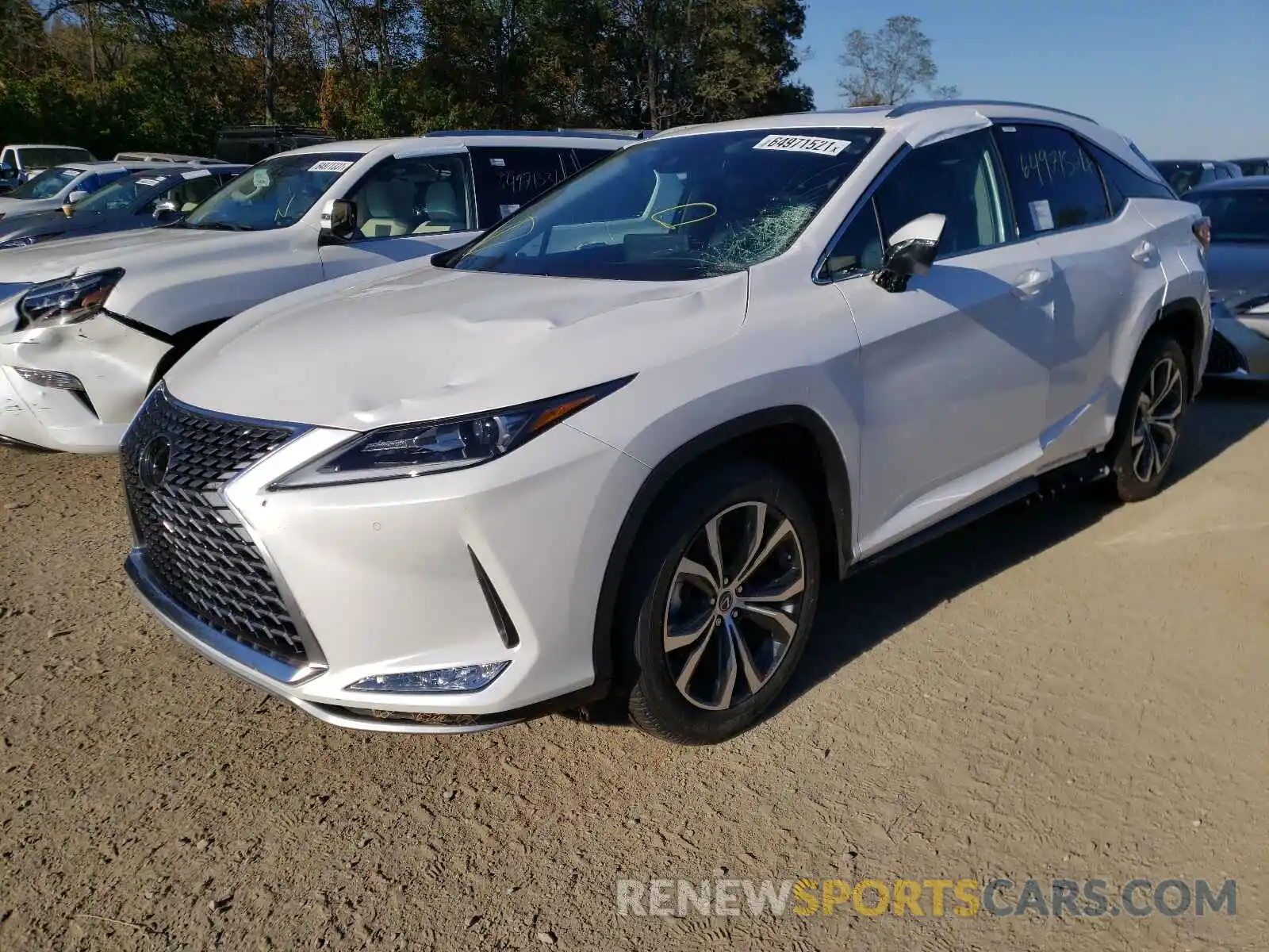 2 Photograph of a damaged car 2T2HZMDA0NC309432 LEXUS RX350 2022