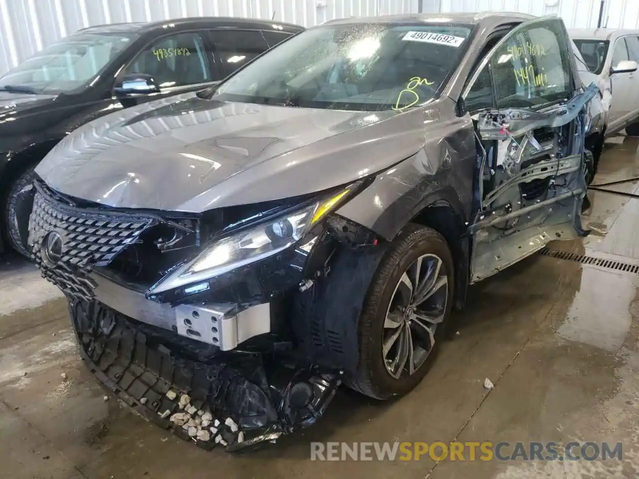 2 Photograph of a damaged car 2T2HZMDA1NC323680 LEXUS RX350 2022