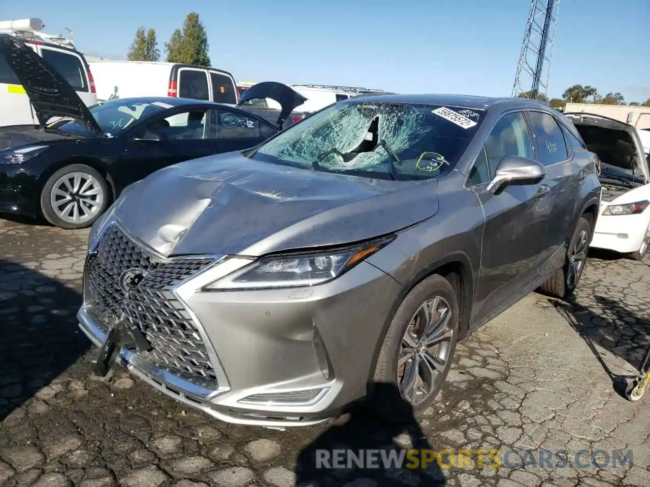 2 Photograph of a damaged car 2T2HZMDA1NC339491 LEXUS RX350 2022