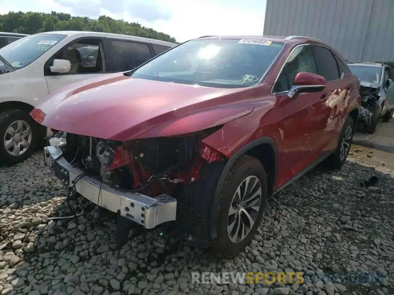 2 Photograph of a damaged car 2T2HZMDA2NC318763 LEXUS RX350 2022