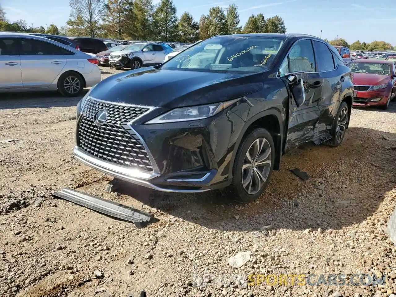 2 Photograph of a damaged car 2T2HZMDA2NC357739 LEXUS RX350 2022