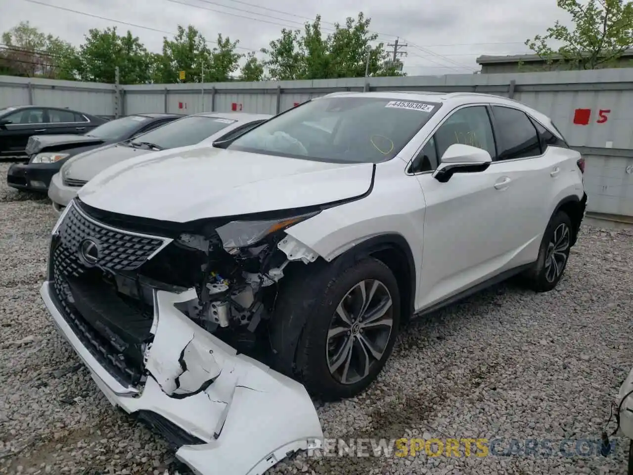 2 Photograph of a damaged car 2T2HZMDA3NC334695 LEXUS RX350 2022