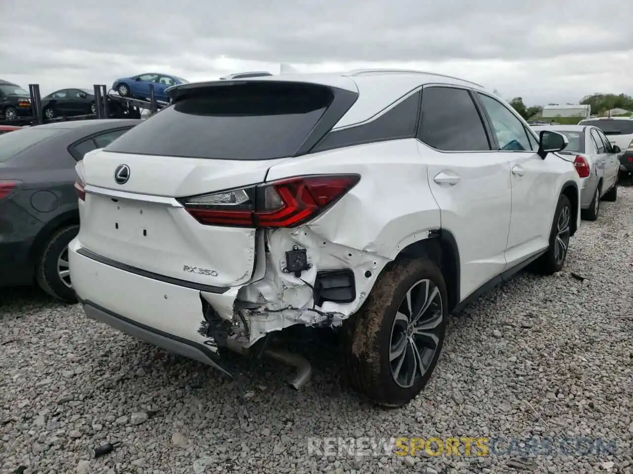 4 Photograph of a damaged car 2T2HZMDA3NC334695 LEXUS RX350 2022