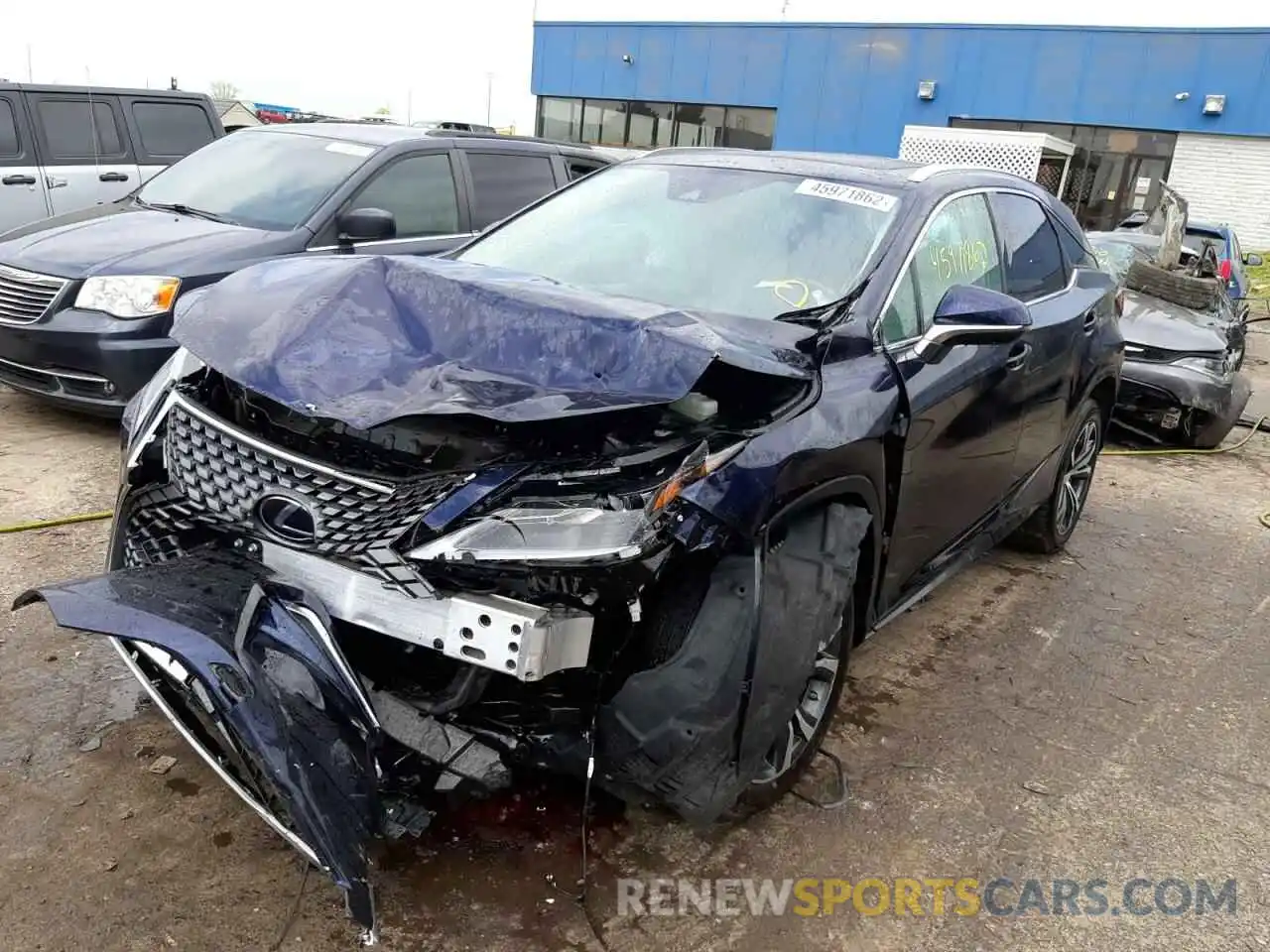 2 Photograph of a damaged car 2T2HZMDA5NC337064 LEXUS RX350 2022