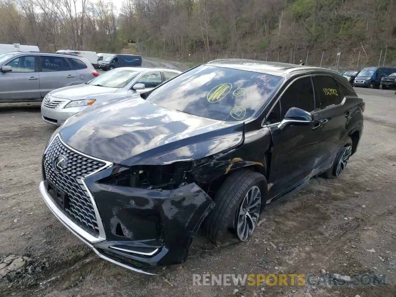 2 Photograph of a damaged car 2T2HZMDA6NC315025 LEXUS RX350 2022