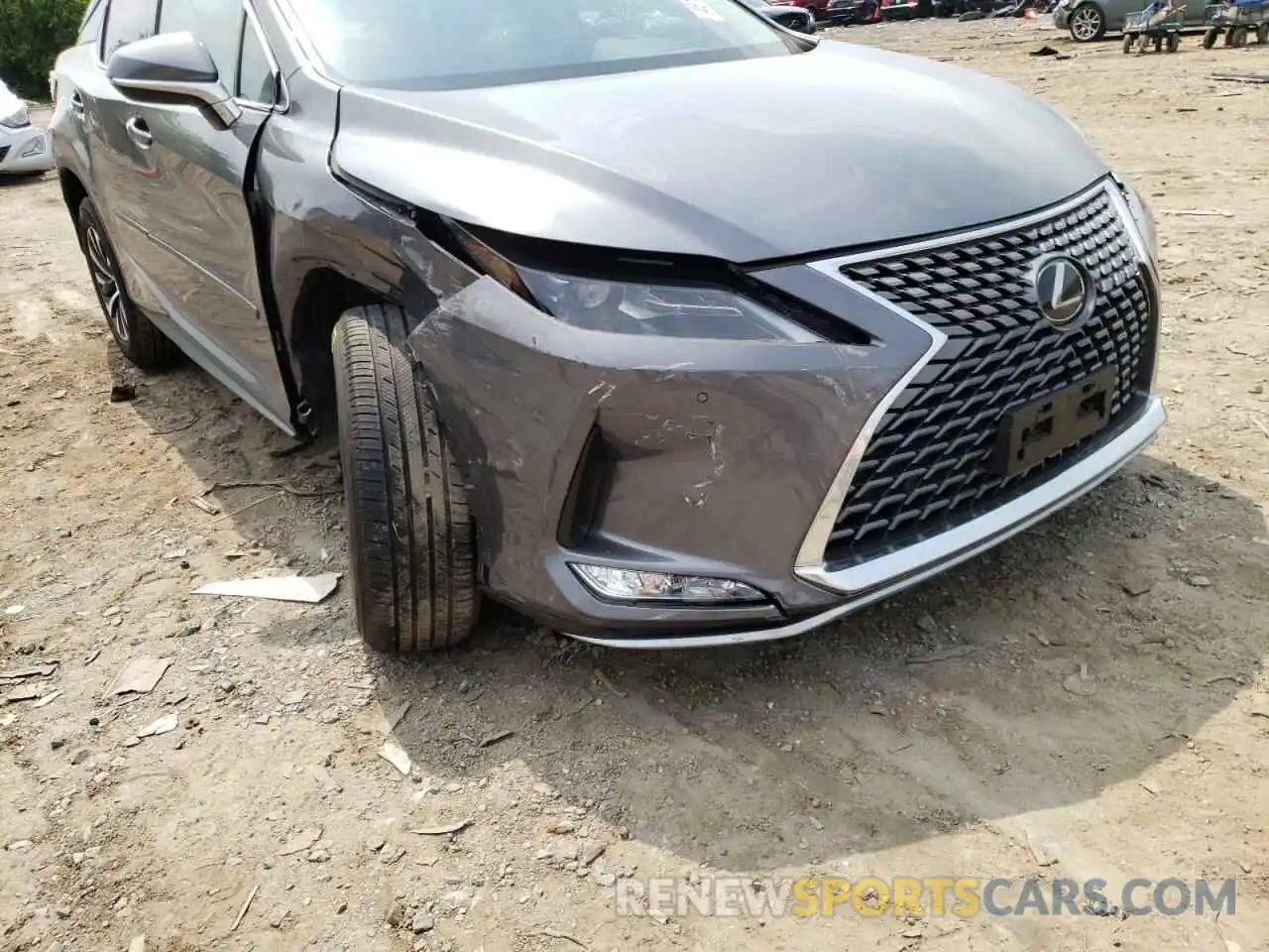 9 Фотография поврежденного автомобиля 2T2HZMDA7NC309492 LEXUS RX350 2022