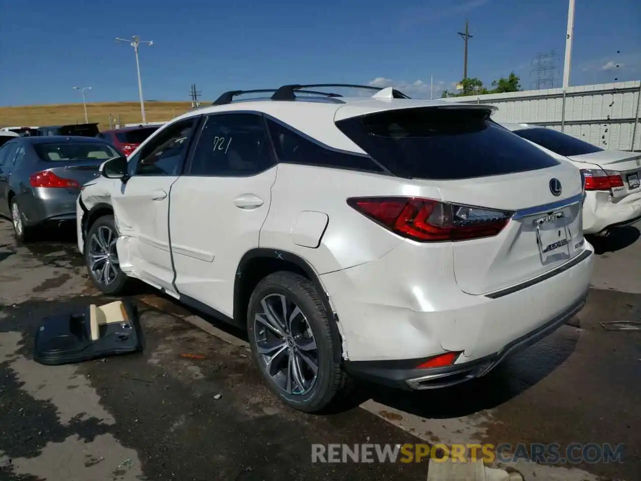 3 Фотография поврежденного автомобиля 2T2HZMDA7NC339379 LEXUS RX350 2022