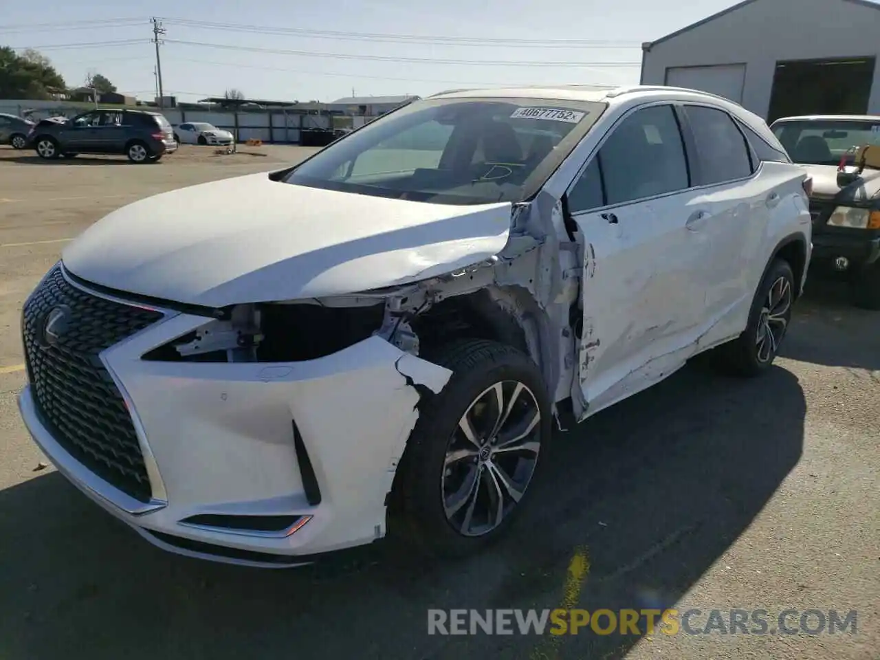 2 Photograph of a damaged car 2T2HZMDAXNC323001 LEXUS RX350 2022