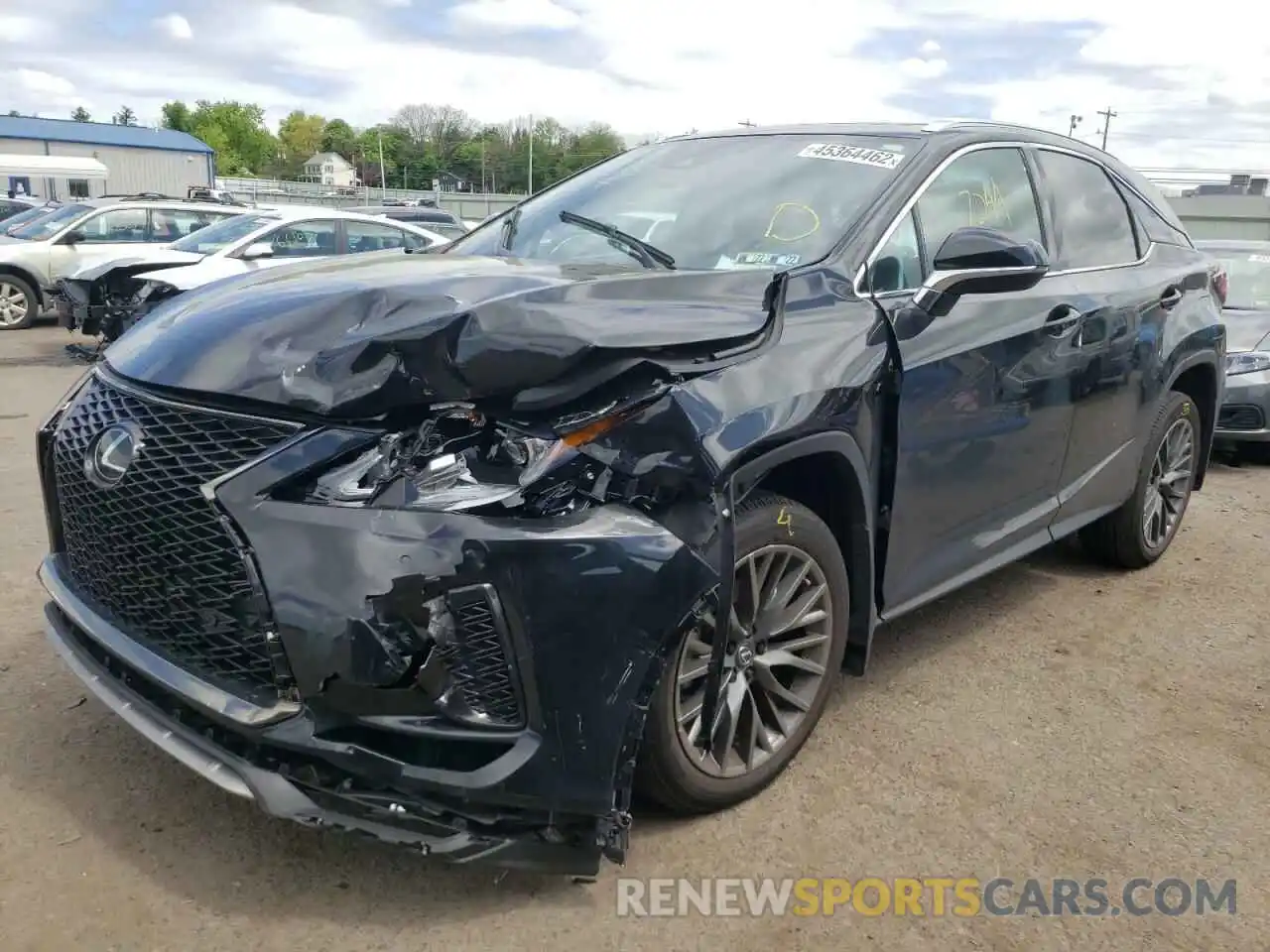 2 Photograph of a damaged car 2T2SZMDA4NC314462 LEXUS RX350 2022