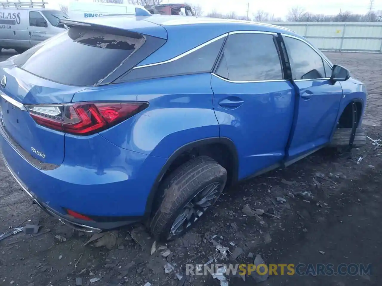 4 Фотография поврежденного автомобиля 2T2SZMDA9NC315641 LEXUS RX350 2022