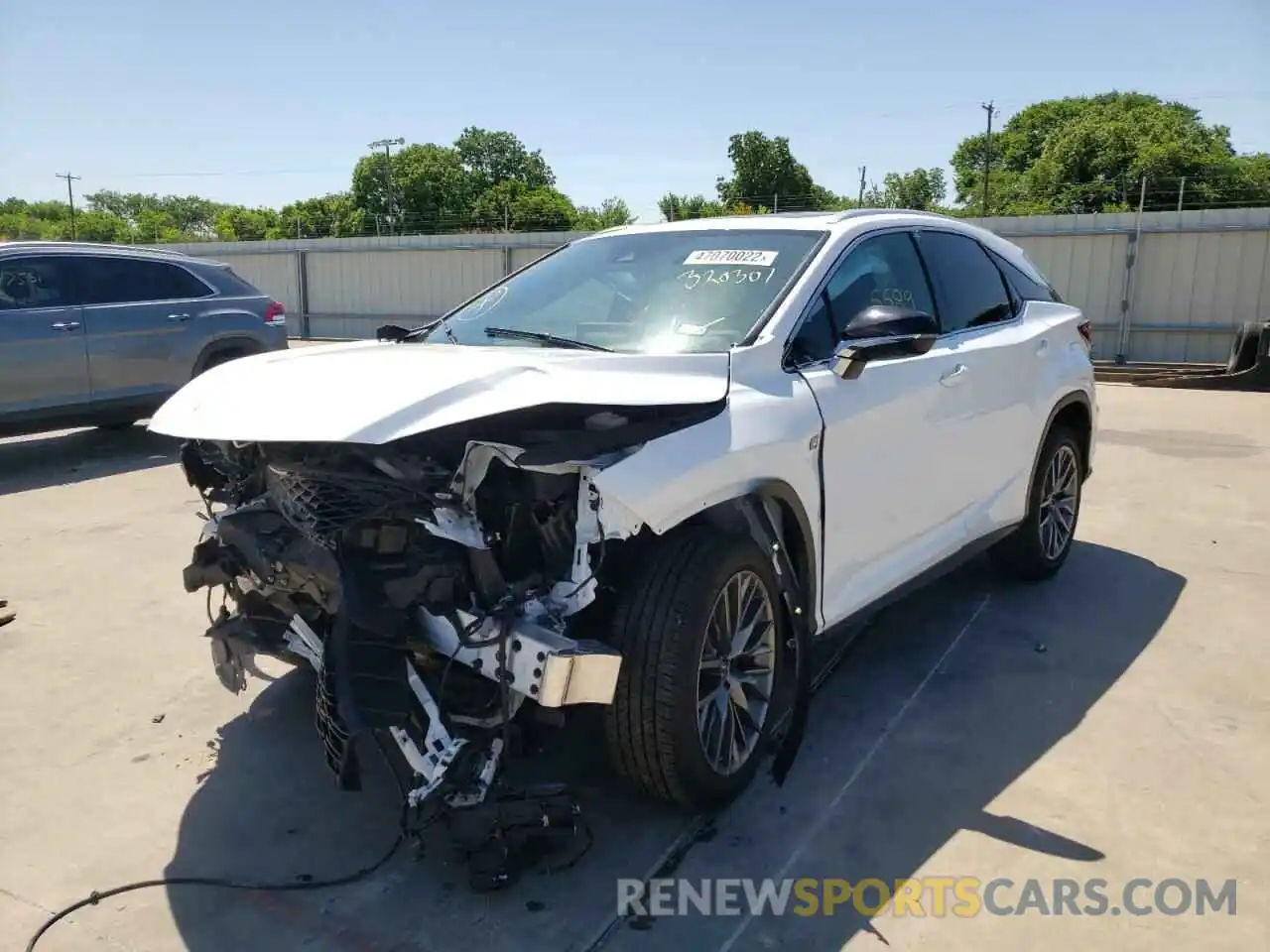 2 Photograph of a damaged car 2T2SZMDAXNC320301 LEXUS RX350 2022