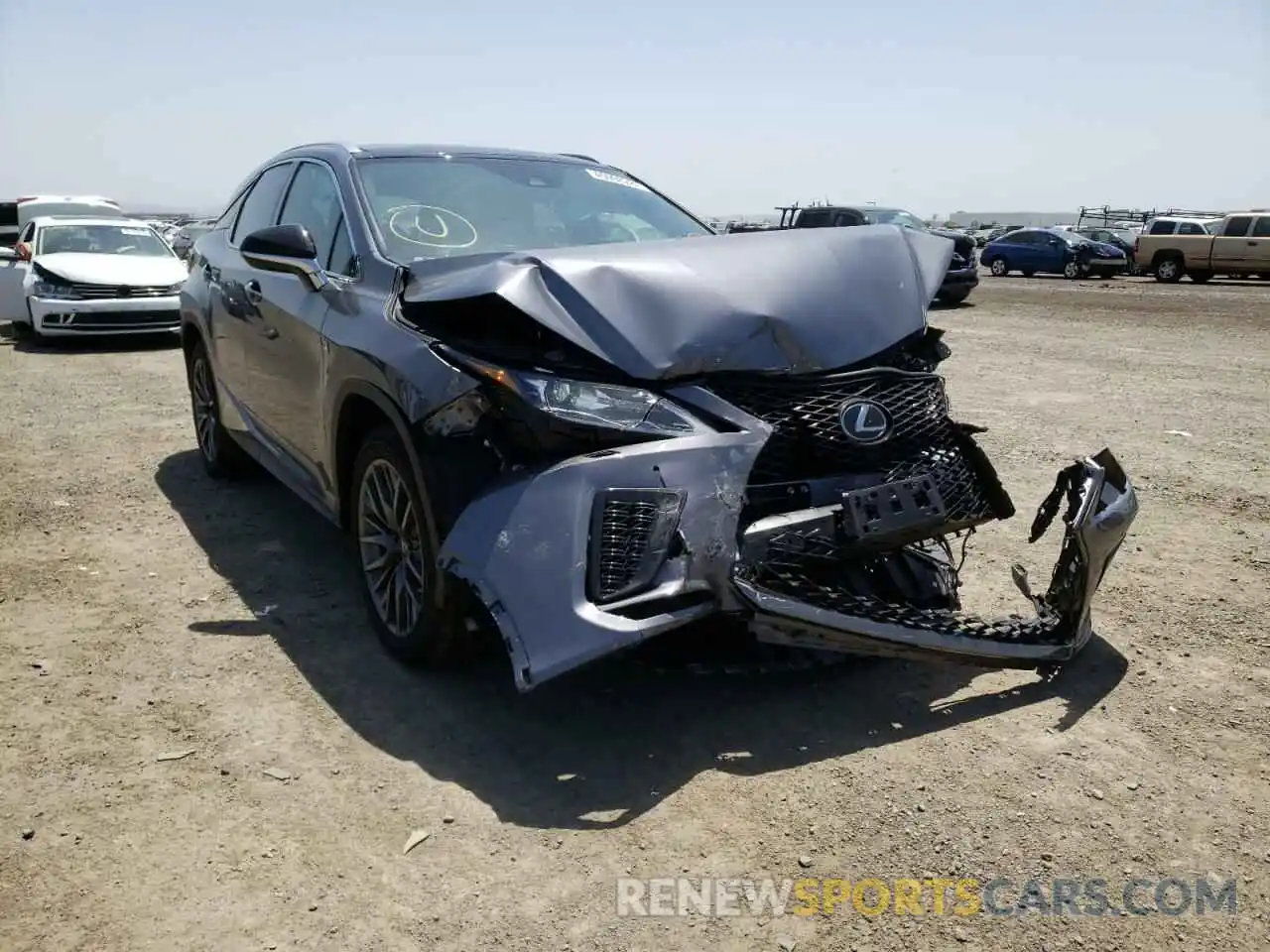 1 Photograph of a damaged car 2T2YZMAAXNC222707 LEXUS RX350 2022