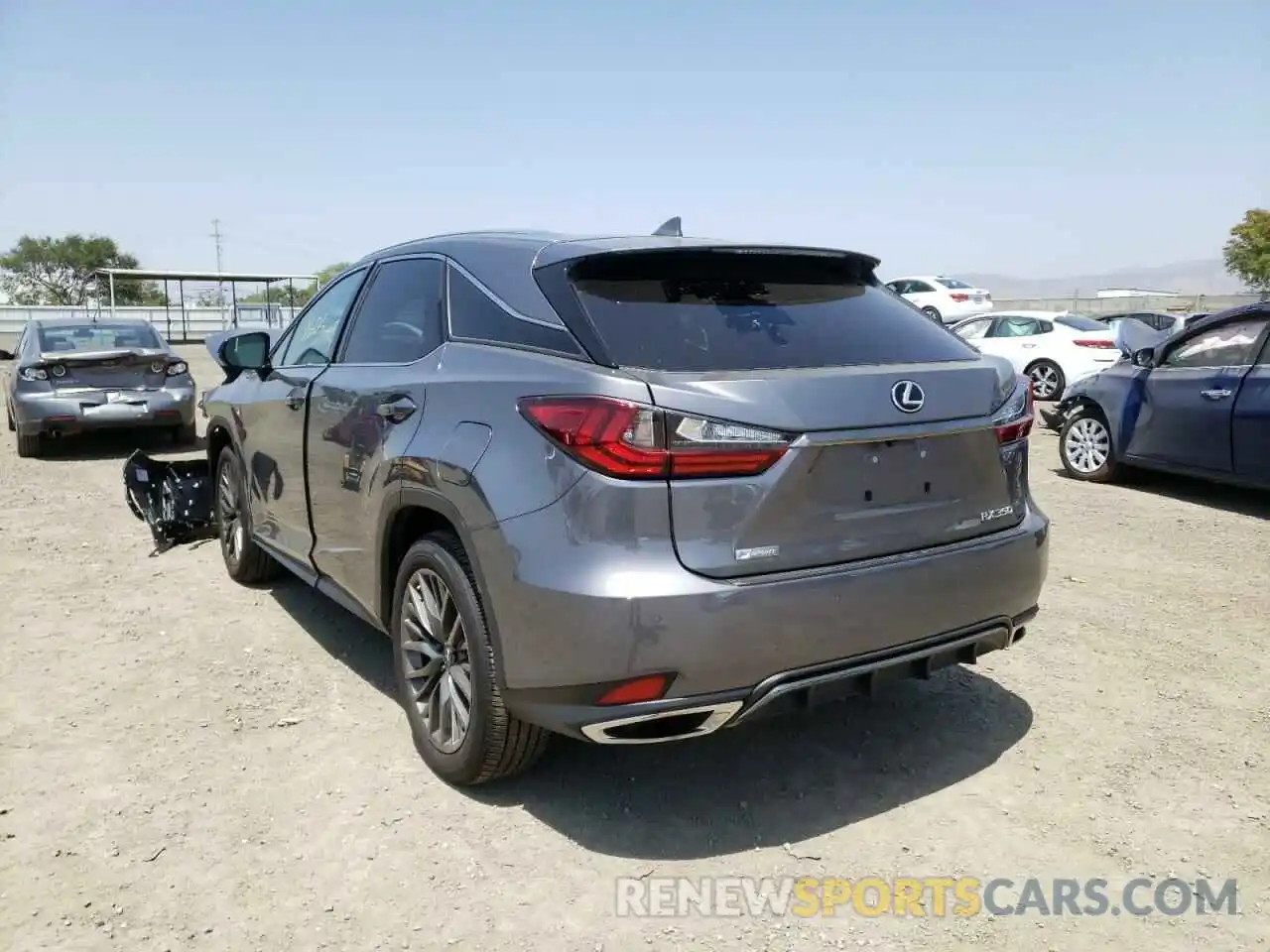 3 Фотография поврежденного автомобиля 2T2YZMAAXNC222707 LEXUS RX350 2022