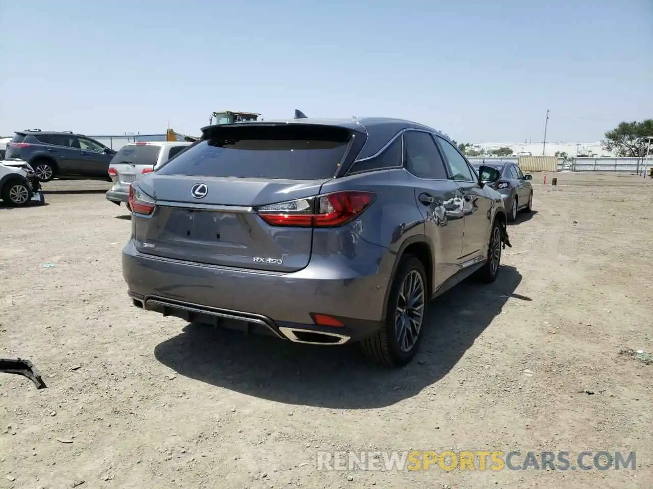 4 Photograph of a damaged car 2T2YZMAAXNC222707 LEXUS RX350 2022