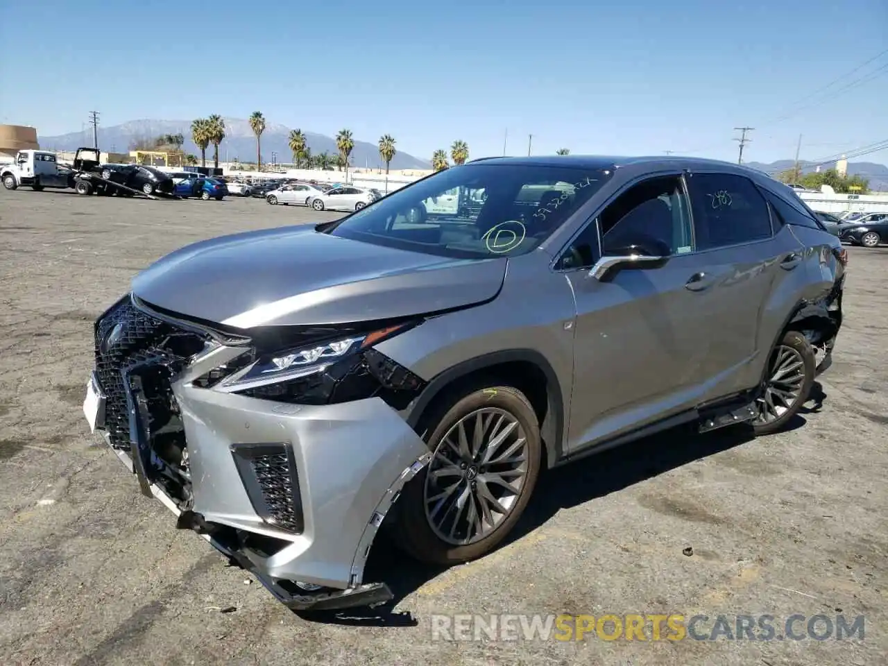 2 Photograph of a damaged car 2T2YZMDA1NC320004 LEXUS RX350 2022