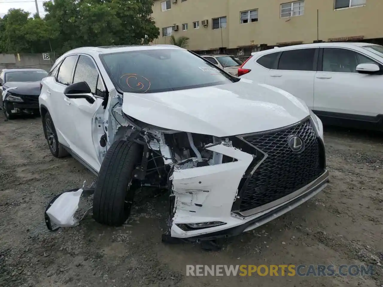 1 Photograph of a damaged car 2T2YZMDA3NC337354 LEXUS RX350 2022