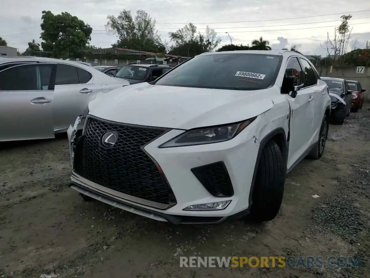 2 Photograph of a damaged car 2T2YZMDA3NC337354 LEXUS RX350 2022