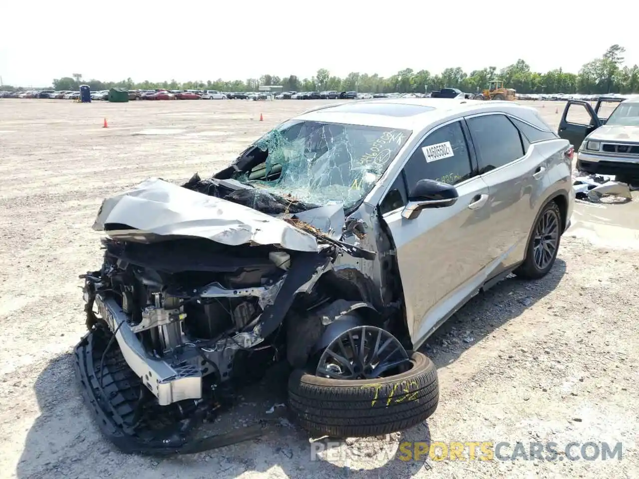 2 Photograph of a damaged car 2T2YZMDA6NC313873 LEXUS RX350 2022