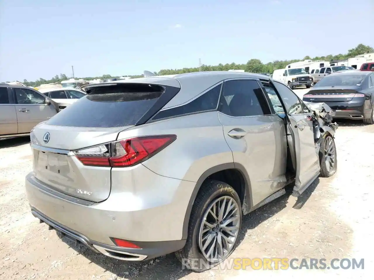 4 Фотография поврежденного автомобиля 2T2YZMDA6NC313873 LEXUS RX350 2022