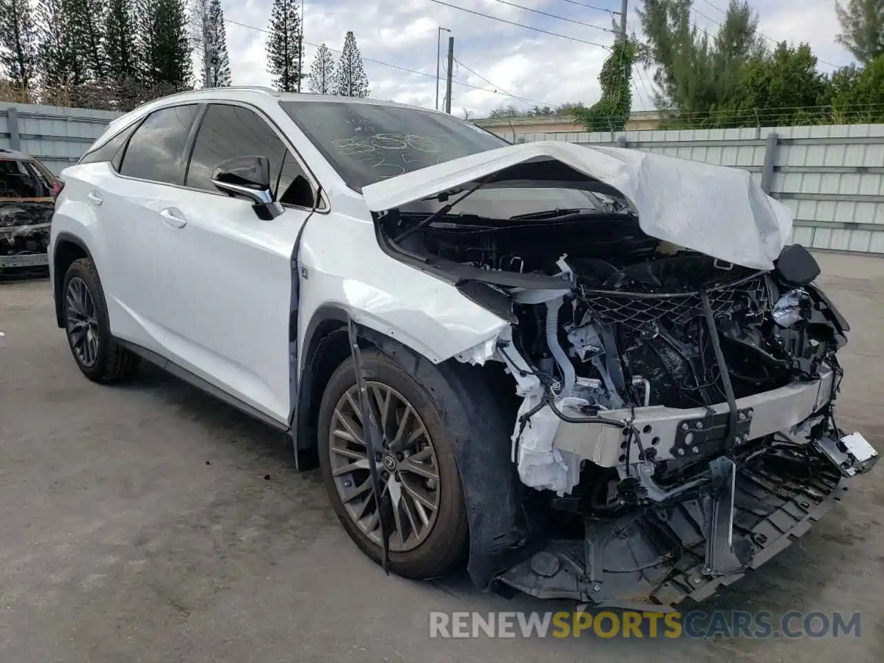 1 Photograph of a damaged car 2T2YZMDA7NC313509 LEXUS RX350 2022