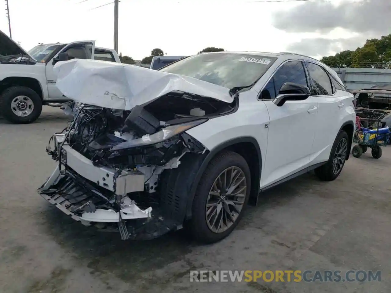 2 Photograph of a damaged car 2T2YZMDA7NC313509 LEXUS RX350 2022