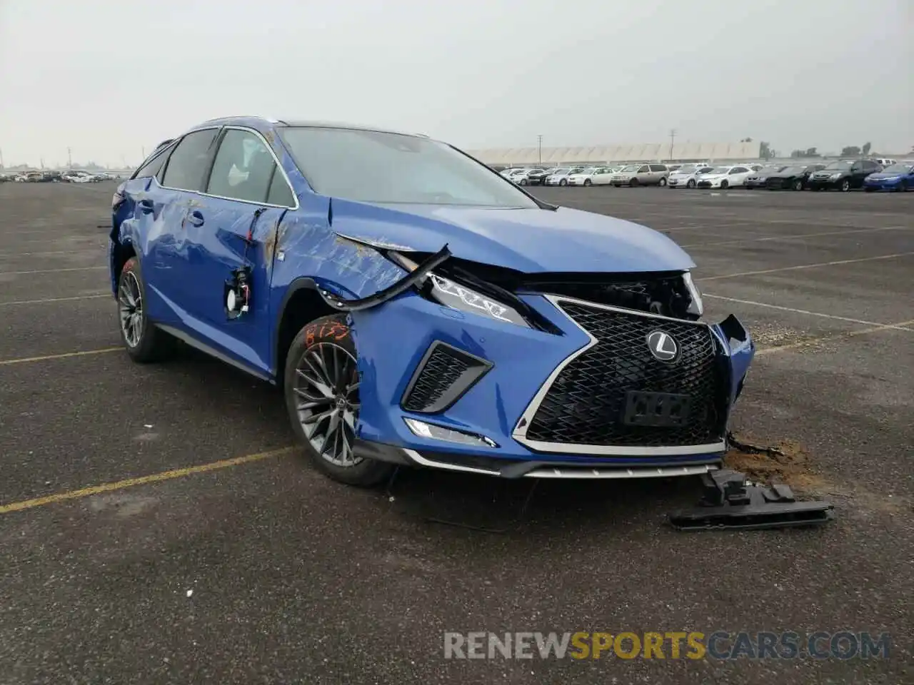 1 Photograph of a damaged car 2T2YZMDAXNC318364 LEXUS RX350 2022