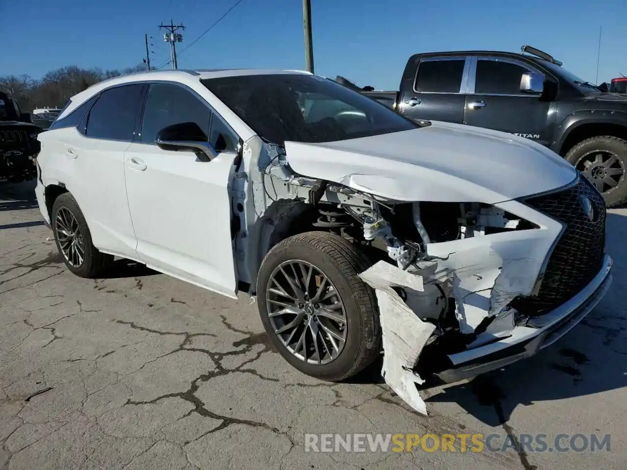 4 Photograph of a damaged car 2T2YZMDAXNC356662 LEXUS RX350 2022