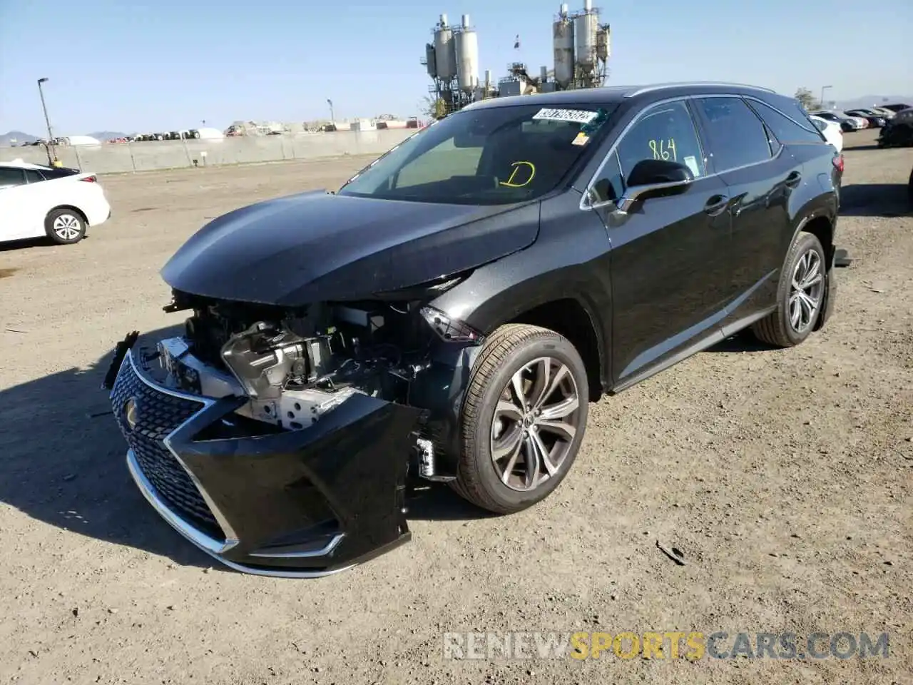 2 Photograph of a damaged car JTJHZKEA4N2024509 LEXUS RX350 2022