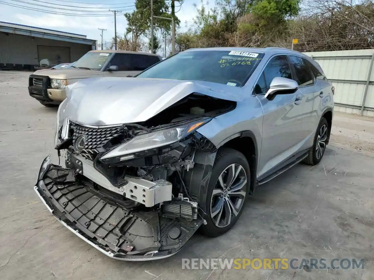 2 Photograph of a damaged car JTJHZKEA5N2026768 LEXUS RX350 2022